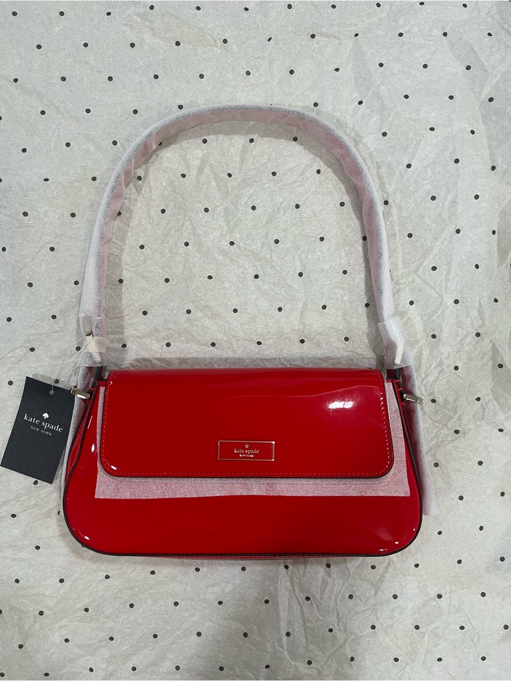 Kate Spade Red Patent Shoulder Bag